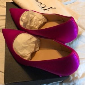 Elsie pumps in satin with glitter sole